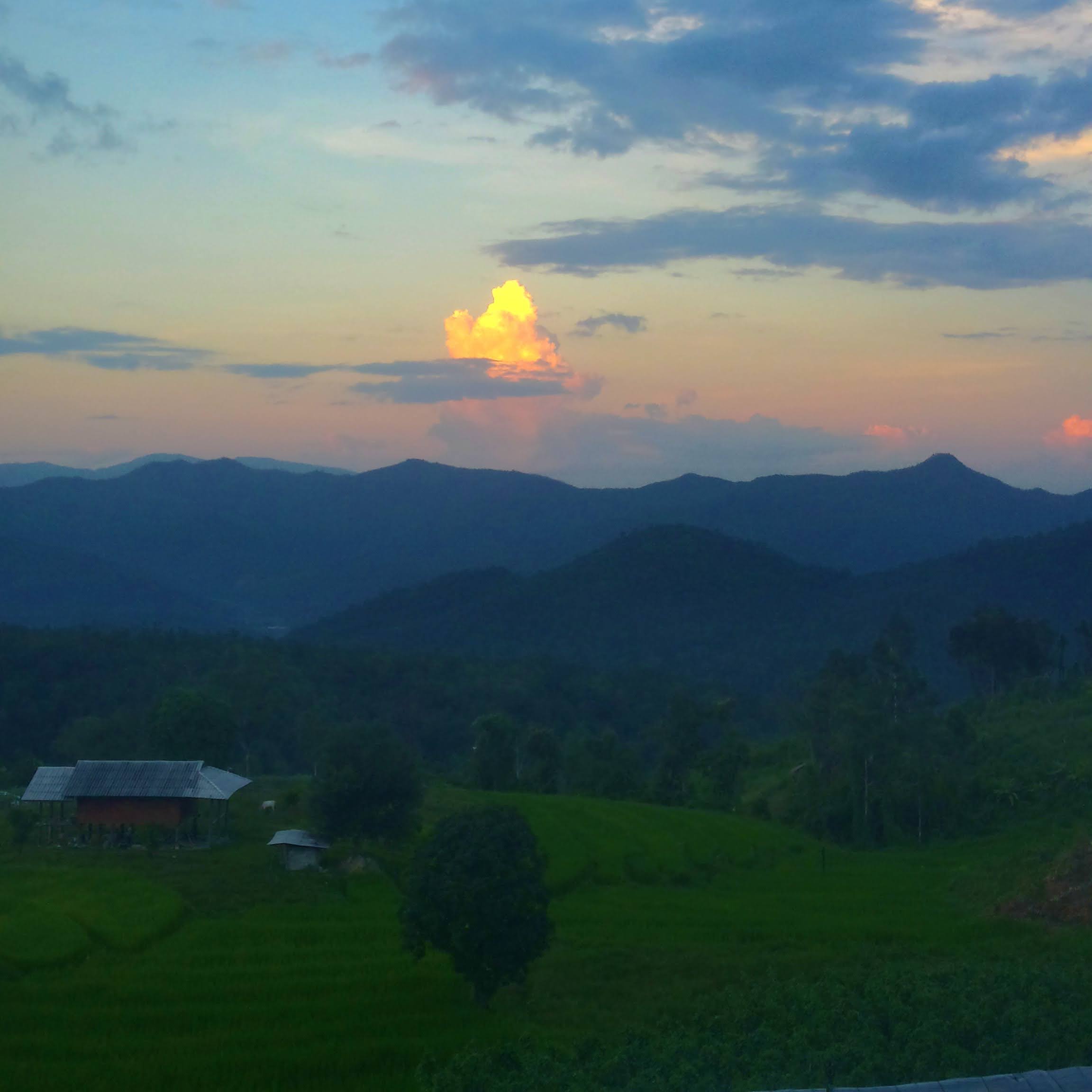 Wandering around the farmland of Mae Hong Son, Thailand